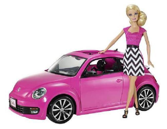 Barbie【バービー】VOLKSWAGEN NEW BEETLE Carro Da Barbie Volkswagen New Beetle Fusca Mattel - Carrinho de